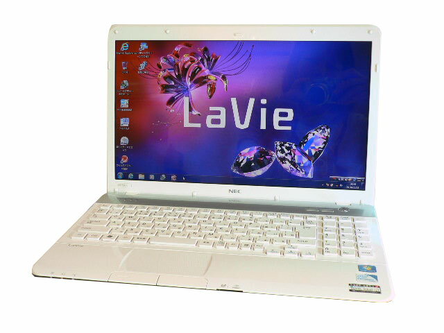 ノートパソコン 中古パソコン LS150/F ホワイト テンキー ノート 本体 Windows7 NEC Celeron ブルーレイ 4GB/500GB 送料無料 【中古】