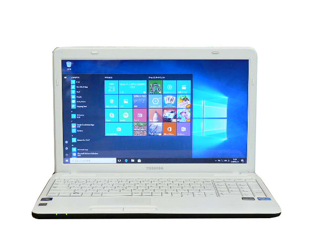 ノートパソコン 中古パソコン B351/23D ホワイト テンキー ノート 本体 Windows10 東芝 Core i3 DVD 4GB/320GB 送料無料 【中古】