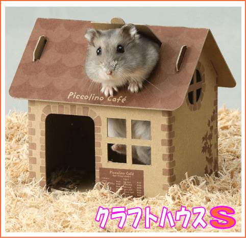 ハムスターのおもちゃいたずらハムスターのクラフトハウスS（2個入り） [スドー]のサムネイル