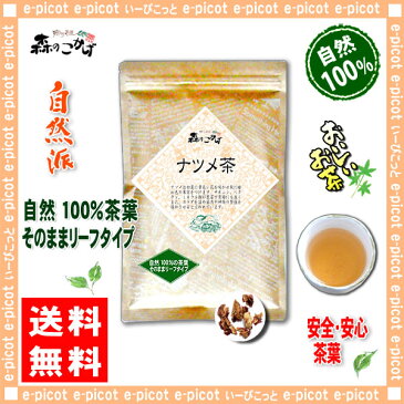 5【送料無料】 なつめ茶 (130g) 茶葉 ≪ ナツメ茶 100%≫ 棗 なつめちゃ 健康茶 森のこかげ 健やかハウス