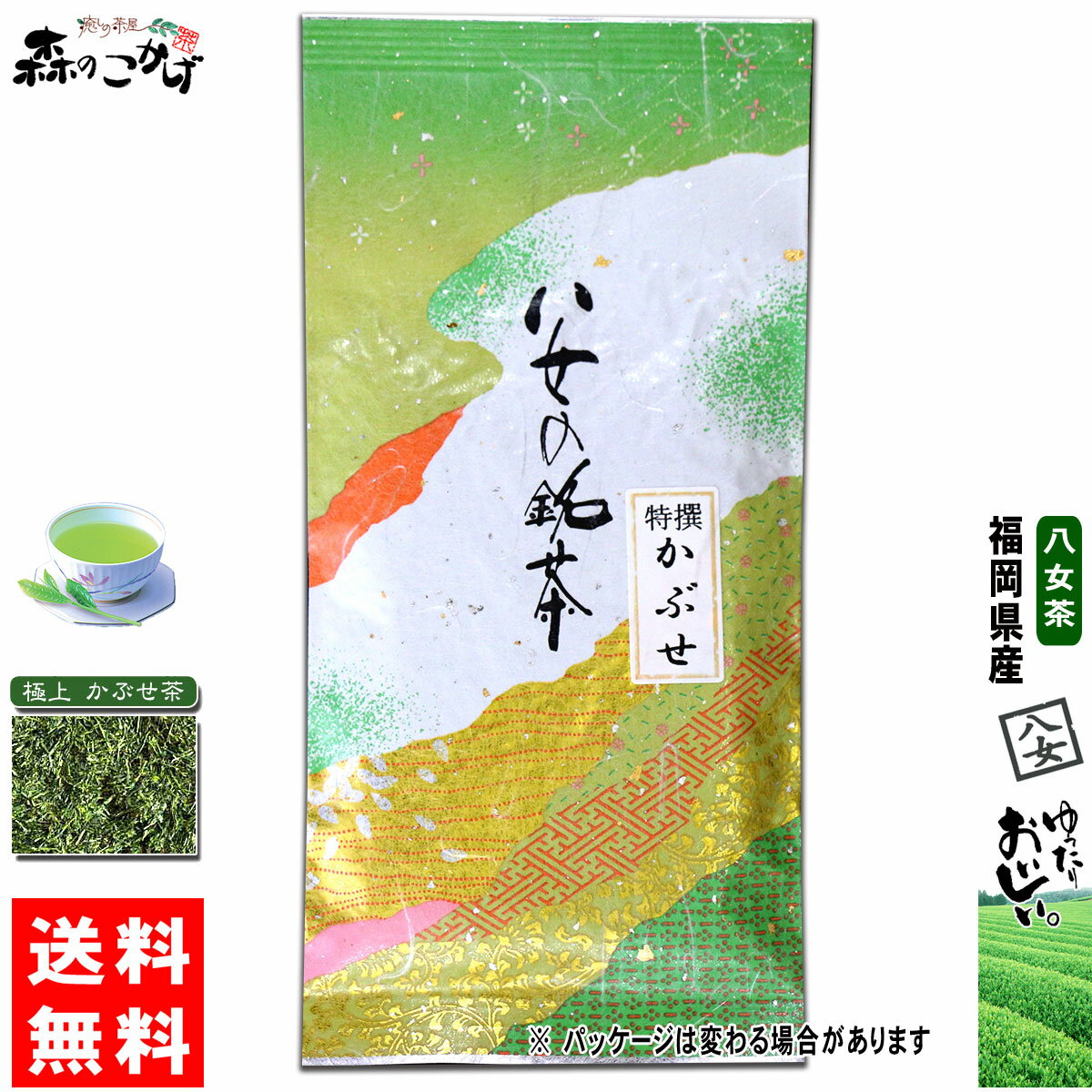 Y1【送料無料】 特選 かぶせ茶 (100g) 福岡県 ≪八