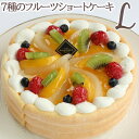 7種のフルーツのショートケーキLサイズ（約20cm）誕生日ケーキ バースデーケーキ サプライズ※他商品と同梱不可