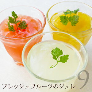 お中元2021あす楽対応OKフレッシュフルーツのジュレセット9個入り 御中元 お中元 夏ギフト 内祝 内祝い 出産内祝い 結婚内祝い 新築内祝い 御礼 誕生日 お祝い お返し 返礼品