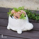 【あす楽】 植木鉢 タートルポットL 1791 村田屋産業 プランター ポット セメントポット 鉢 底穴 穴あり 園芸 家庭菜園 ガーデニング 花壇 ガーデン 庭 寄せ植え 植物 花 玄関 かめ 亀 動物 アニマル インテリア 雑貨 小さい おしゃれ かわいい 小物 アンティーク ナチュラル