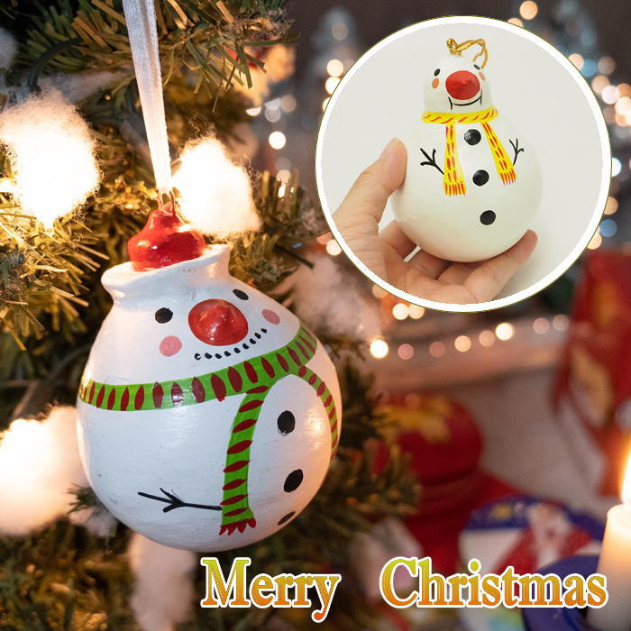 【即出荷】 クリスマス オーナメント 飾り ペーパーマッシュ スノーマン 32522-820-296 トモコーポレー..