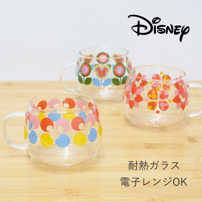 ●【あす楽】 マグカップ ガラス 耐熱 ディズニー 耐熱ガラスマグ 3304-31 三郷陶器 食器 おしゃれ カップ レンジ対応 かわいい キャラクター レトロ マグ コップ 電子レンジ 軽量 ミツマル ミッキー カラフル ギフト プレゼント 贈り物 ホット アイス 【あす楽対応】のサムネイル