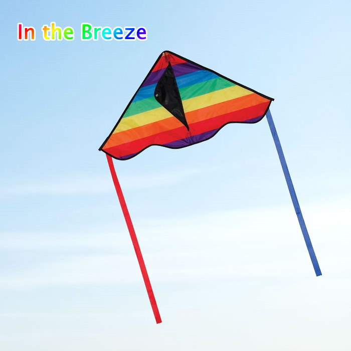 【在庫有】 カイト 凧 たこ タコ スポーツカイト in the breeze 3192 Rainbow Stripe 30" Delta Kite インザブリーズ 外遊び アウトドア レジャー ピクニック 公園 キャンプ キッズ スカイスポーツ 【定形外郵便送料無料】