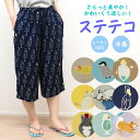 【あす楽】 ステテコ ハシビロコウポーズステテコ NV 891869-NV フレンズヒル レディース ルームウェア 夏用 接触冷感 ステテコパンツ 7分丈 メンズ パジャマ 涼しい 部屋着 フリーサイズ ハーフパンツ かわいい リラックス ズボン レーヨン100% ルームパンツ ユニセックス
