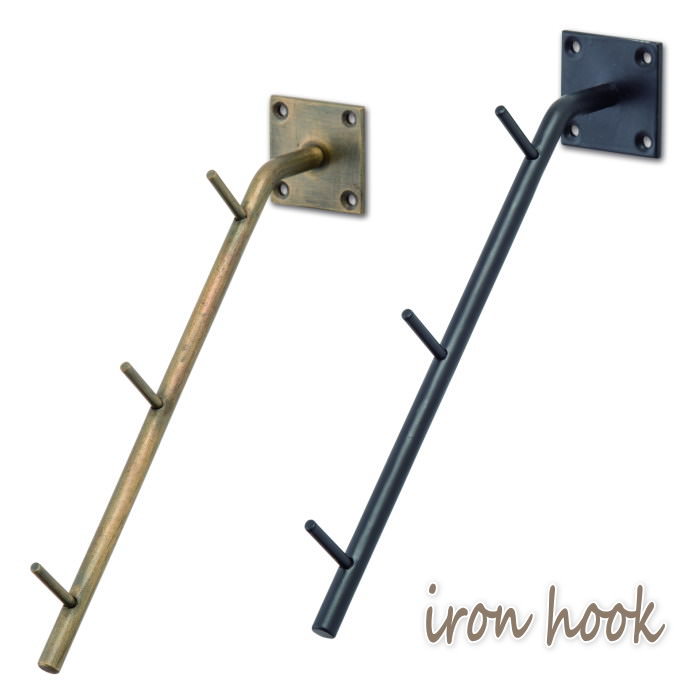 【あす楽】 アイアンフック フック 引っ掛け 壁 金具 壁掛けフック シングルフック アイアンフック コートハンガー バッグハンガー 帽子掛け 壁掛け 壁飾り ...