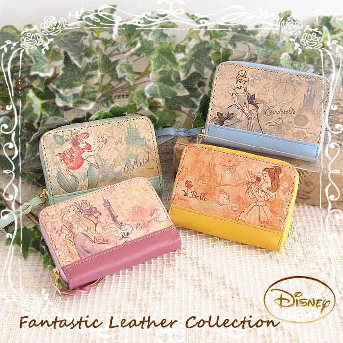 【あす楽】 財布 ディズニー コインケース レディース財布 小銭入れ 革 ミッキー ミニー シンデレラ ラプンツェル ベル アリエル プリンセス ドナルド プルート かわいい 日本製 本革 【コインケース】【送料無料】のサムネイル