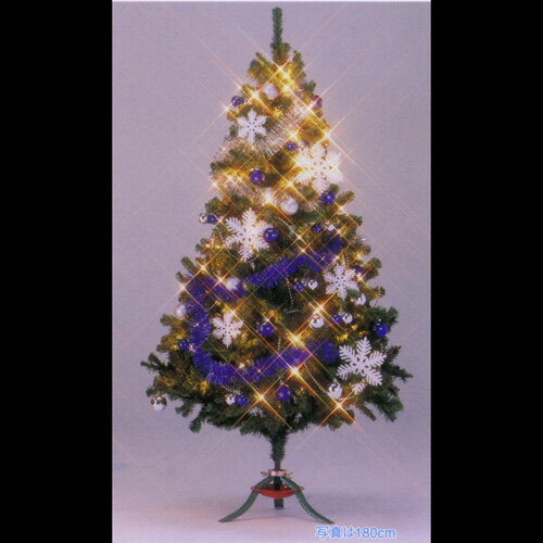 ツリーセットブライトボール180cm（ブルー）　100球ライト付き