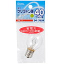 【 特 長 】 ● 省電力タイプ。明るさ同じで10%節電（メーカー従来品比）。 【 仕 様 】 ■ 定格：100／110V-36W ■ 形状：S-35 ■ 仕上げ：クリア ■ 直径：35mm 全高：58mm ■ 口金：E17 ※ 屋内専用(屋外使用禁止）