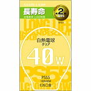 旭光 白熱電球 E26 クリア 40W｜LC100V40W/55LL 16-4102