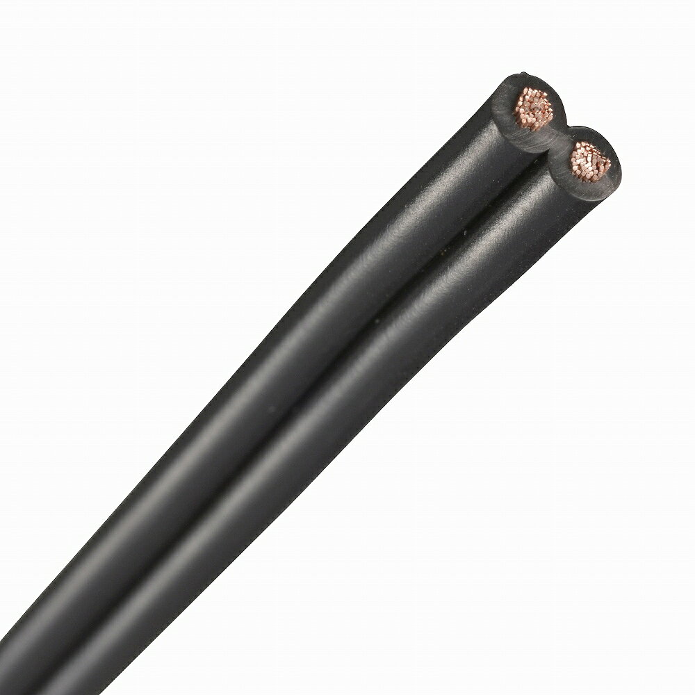 ビニール平行線 VFF 1.25mm2 4m 黒 VFF1.25 4M BK 04-7337