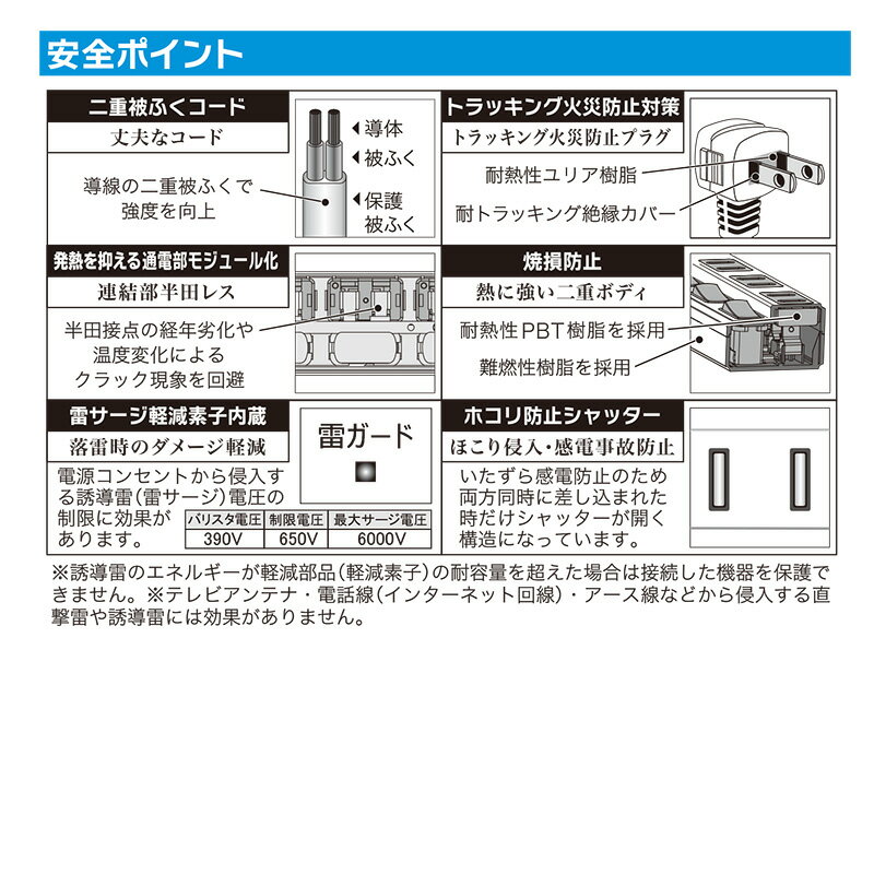 オーム電機 電源タップ 節電タップ スイッチ付...の紹介画像3