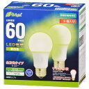 LED電球 E26 60形相当 昼白色 2個入｜LDA7N-G AG27 2P 06-4353 オーム電機