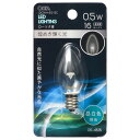 LED電球 ローソク電球形 E12/0.5W 昼白色 クリア|LDC1N-H-E12 13C 06-4616 OHM オーム電機(3)
