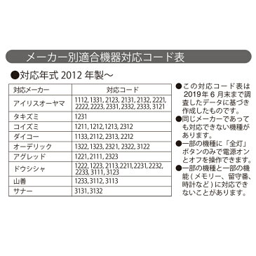 照明リモコン LEDシーリングライト用 OCR-LEDR2 07-4076 オーム電機