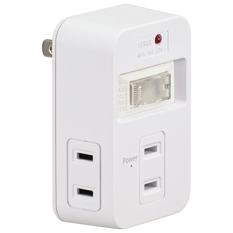 樂天商城 - 電源タップ 発煙ガードタップ 集中スイッチ付 雷ガード 3個口｜HS-TMP3HS3-W 00-5183 オーム電機
