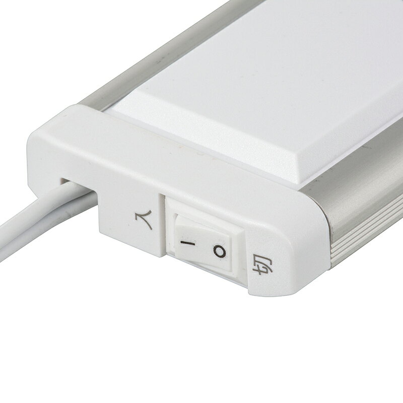 LED Eco Slim エコスリム 厚さ1.4cm 薄型 キッチンライト 流し元灯 デスクライト 机 棚 手元 電気工事不要 コンセント式 簡単取付 602mm 昼光色 手動スイッチタイプ マグネット別売 照明器具 ライトバー バーライト ベースライト｜オーム電機 LT-NLEST09D-HN 06-4183 e-price-10028640 e-プライス サンプル画像2