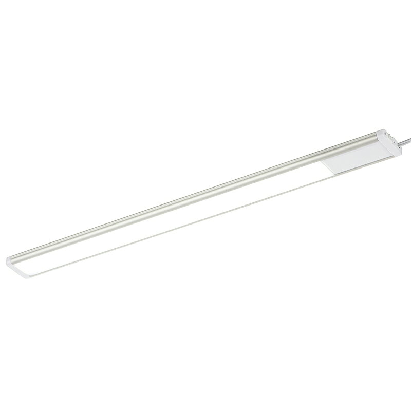 LED Eco Slim エコスリム 厚さ1.4cm 薄型 キッチンライト 流し元灯 デスクライト 机 棚 手元 電気工事不要 コンセント式 簡単取付 602mm 昼光色 手動スイッチタイプ マグネット別売 照明器具 ライトバー バーライト ベースライト｜オーム電機 LT-NLEST09D-HN 06-4183 e-price-10028640 e-プライス サンプル画像3