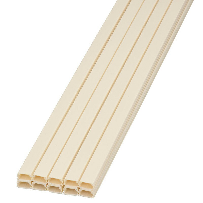 Rakuten - テープ付ABSモール2号 1m ミルキー 10本入｜DZ-AMT21-M/10P 00-7800 オーム電機