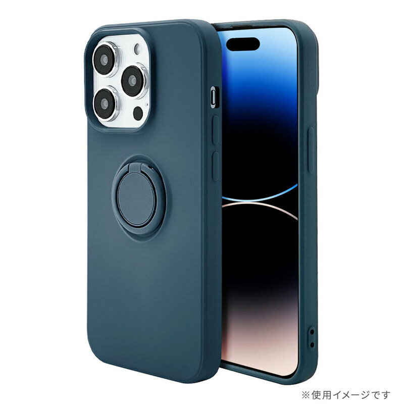 ラスタバナナ iPhone14Pro ソフトケース ロイヤルブルー｜7156IP261PTP 15-8929