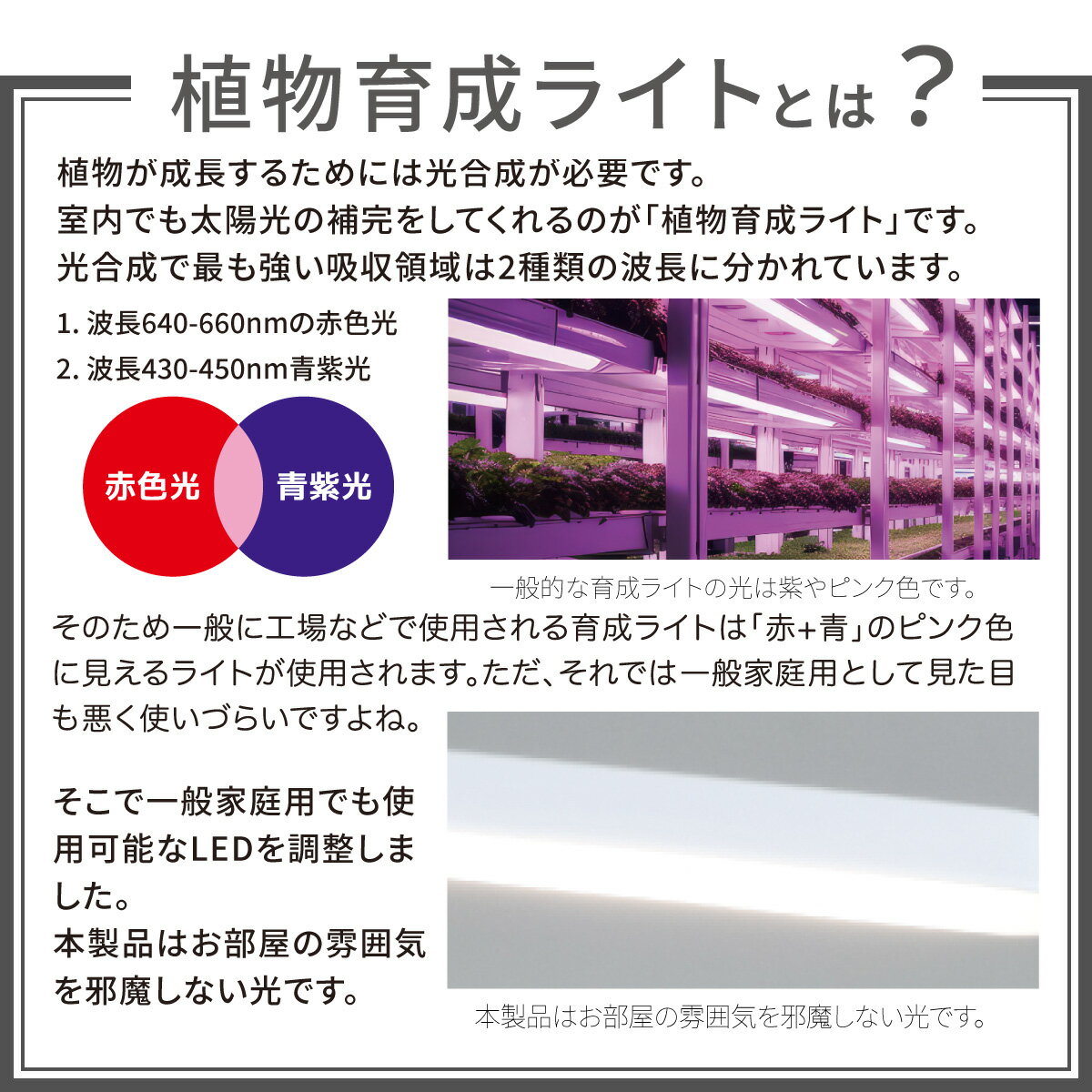 植物育成ライト LED 室内 植物用ライト 日照不足解消 タイマーで自動点灯・消灯 5...