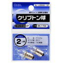 【 特 徴 】 ● 懐中ライト交換用豆電球 【 仕 様 】 ■ 2.5V/0.5A ■ 口金：P13.5s ■ ガラス球：B11 ■ 平均寿命：15時間 ■ 乾電池2個用 ■ 2個入り