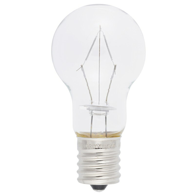 ミニクリプトン電球 E17 40W形 クリア 2個入 KR100/110V36WC/2P 06-2586 オーム電機