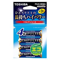 　ひとクラス上の長持ちハイパワー「IMPULSE　インパルス」 ・アルカリIMPULSEシリーズ(単1形〜単5形、9V形) ・幅広い用途で長持ちハイパワーを実現 ・デザイン面では高性能・高級感をイメージさせる ・スタイリッシュなデザイン ・...