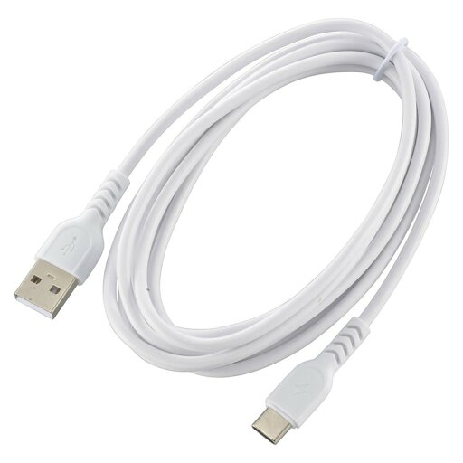 AudioComm USB-A to USB-C 2m USB2.0対応 充電ケーブル データ転送ケーブル usb-c usb type-c ケーブル typecケーブル 充電コード データ転送 最大480Mbps 電流3A 耐久性ロングブッシュ形状 ホワイト SMT-L20DAC-W 01-7323 オーム電機 AudioComm USB-A to USB-C 2m USB2.0対応 充電ケーブル データ転送ケーブル usb-c usb type-c ケーブル typecケーブル 充電コード データ転送 最大480Mbps 電流3A 耐久性ロングブッシュ形状 ホワイト SMT-L20DAC-W 01-7323 オーム電機