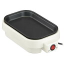 ホットプレート ミニホットプレート 電気プレート 小型 一人暮らし 一人用 フッ素樹脂加工 ホワイト|COK-YH500B-W 08-5403 オーム電機