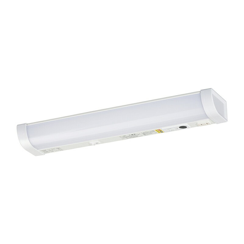 Rakuten - 【電気工事必要 端子台接続】 LED 流し元灯 キッチンライト 多目的灯 センサースイッチ 465mm 昼光色 照明器具 ベースライト 棚 手元 ライトバー バーライト デスクライト 机｜オーム電機 LT-LSL09D-HCS 06-4193