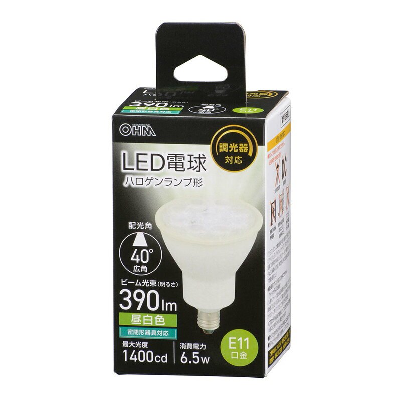 乐天商城 - オーム電機 LED電球 ハロゲンランプ形 口金 E11 配光角 40度 広角 昼白色 調光器 密閉形器具 対応 照明 照明器具 天井照明 電球 代替 長寿命 節電 電気代 節約 コスパ｜オーム電機 LDR7N-W-E11/D AG5 06-5497