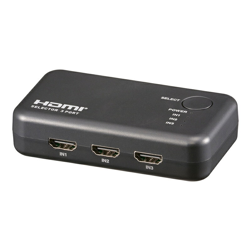 HDMI 切替器 セレクター 出力 1ポート 入力 3ポート （前面 3ポート） セレクトボ...