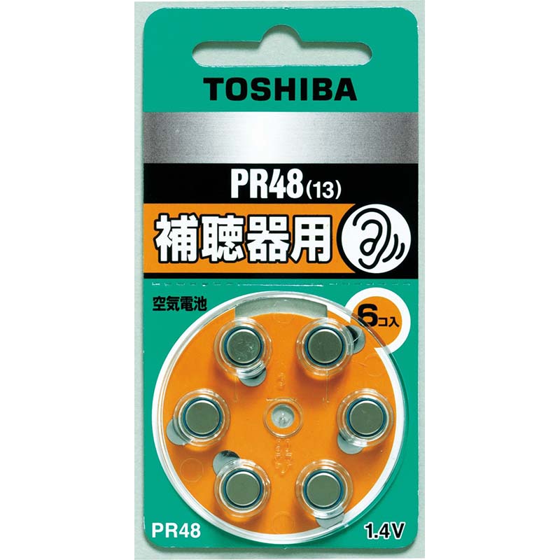 乐天商城 - 東芝 空気電池 PR48V 6P 17-2003