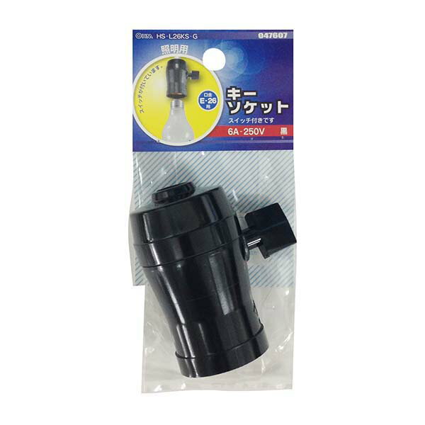 キーソケット E26 HS-L26KS-G 04-7607 オーム電機