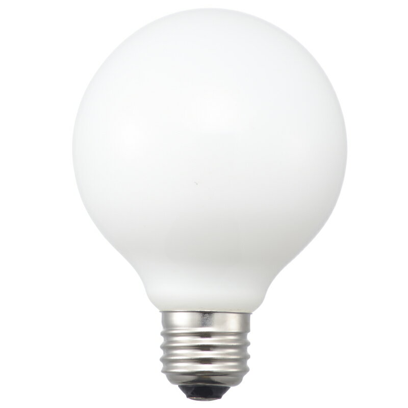 白熱球 ボール形 40W E26 G80 ホワイト_LB-G8640K-W 06-0542 オーム電機 3