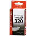 キヤノン互換インク BCI-320PGBK 顔料ブラック_INK-C320B-BK 01-4145 オーム電機