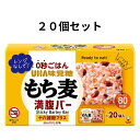 【20個セット】 UHA味覚糖 もち麦 満腹バー 十六雑穀プラス 55gごはんバー 食物繊維たっぷり・低カロリーなのに腹もち 国産もち大麦使用、雑穀ミックス