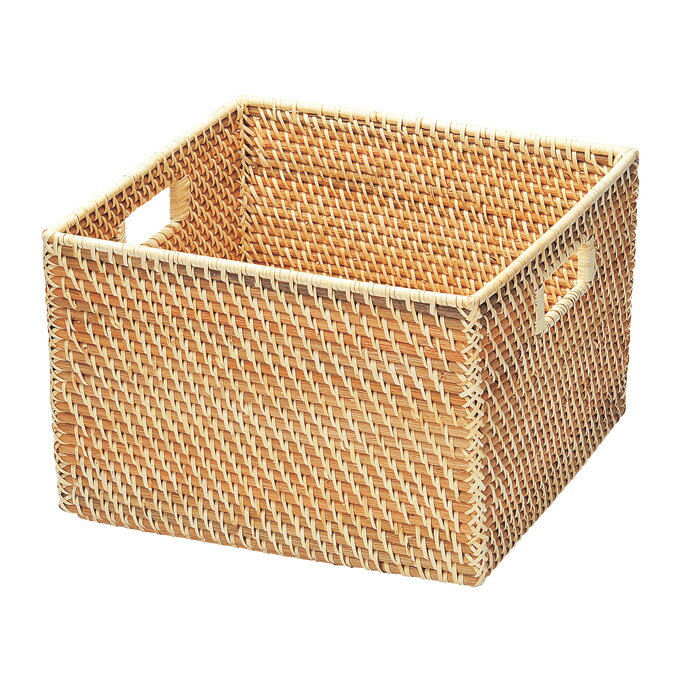樂天商城 - かご カゴ 籠 バスケット 店舗什器 脱衣かご 脱衣カゴ ランドリーバスケット 洗濯かご 小物入れ 小物収納 収納ケース おもちゃ箱 衣類収納 押入れ収納 収納かご 収納カゴ おしゃれ ナチュラル シンプル かわいい 可愛い アジアン 籐 ラタン 編み 角型 かご