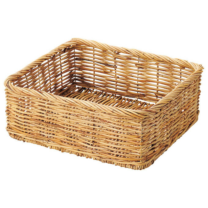 樂天商城 - かご カゴ 籠 バスケット 店舗什器 脱衣かご 脱衣カゴ 小物入れ 小物収納 収納ボックス 収納ケース おもちゃ箱 衣類収納 収納かご 収納カゴ おしゃれ ナチュラル シンプル かわいい 可愛い 北欧 アラログ 大きめ 浅型 角型 スクエア かご