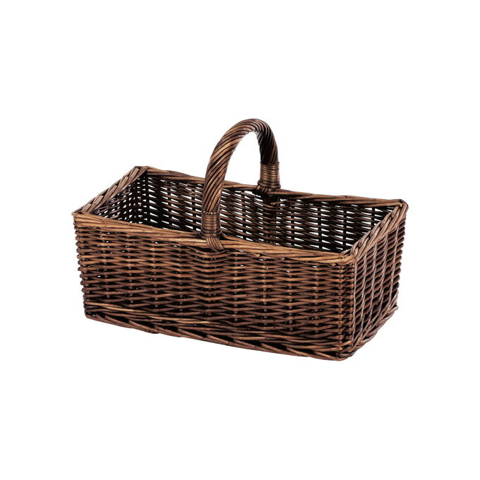 樂天商城 - かご カゴ 籠 バスケット 店舗什器 小物入れ 小物収納ケース おしゃれ かわいい 可愛い アジアン シンプル ナチュラル 編み 柳 丸型 ラウンド 楕円形 収納box 軽い 軽量 大きい 大きめ 持ち手付き ワンハンドル リビング ダイニング キッチン かご