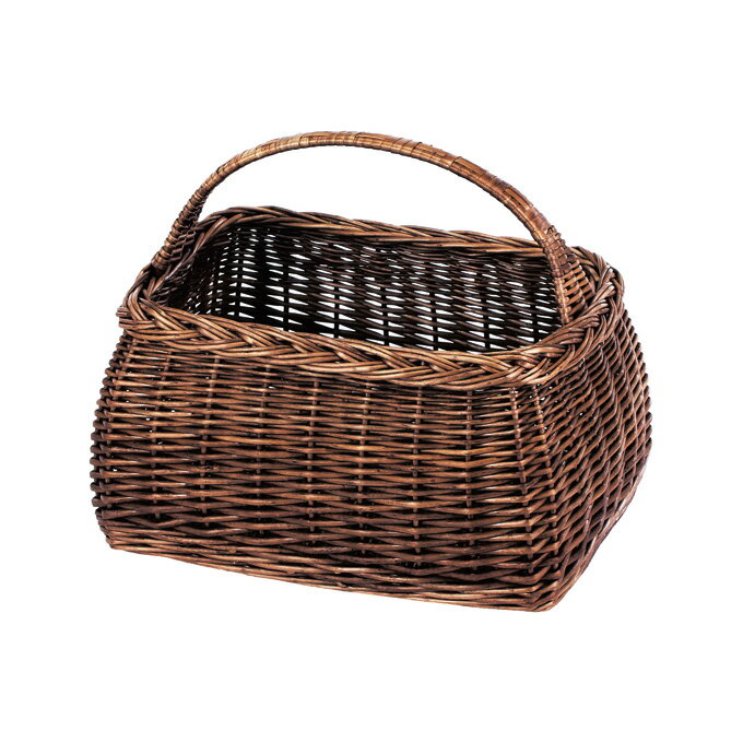 樂天商城 - かご カゴ 籠 バスケット 店舗什器 小物入れ 小物収納ケース おしゃれ かわいい 可愛い アジアン シンプル ナチュラル 編み 柳 丸型 ラウンド 楕円形 収納box 軽い 軽量 大きい 大きめ 持ち手付き ワンハンドル リビング ダイニング キッチン かご