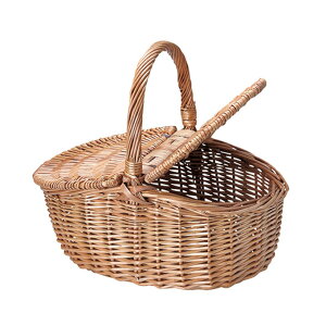 煮柳バスケット バスケット かご 籠 カゴ 小物入れ 小物収納 収納かご 収納籠 収納カゴ 整理カゴ 収納バスケット ハンドルバスケット ピクニックバスケット かごバッグ カゴバッグ 天然素材 ハンドル付き 持ち手付き 収納 整理 おしゃれ シンプル ナチュラル 北欧