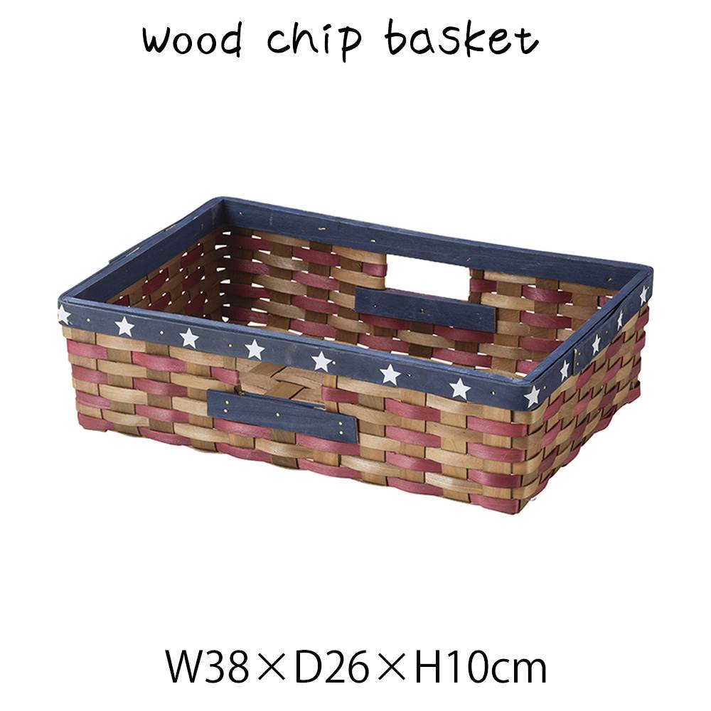 樂天商城 - ウッドチップバスケット 星条籠 カゴ 籠 小物入れ 軽量 角型 スクエア 四角 長方形 ディスプレイ用 店舗什器 店舗用 陳列 天然素材 ナチュラル シンプル アジアン おしゃれ 北欧 和風 和モダン パン屋 雑貨屋 レストラン カフェ 店 ハンドメイド アメリカン アジアン雑