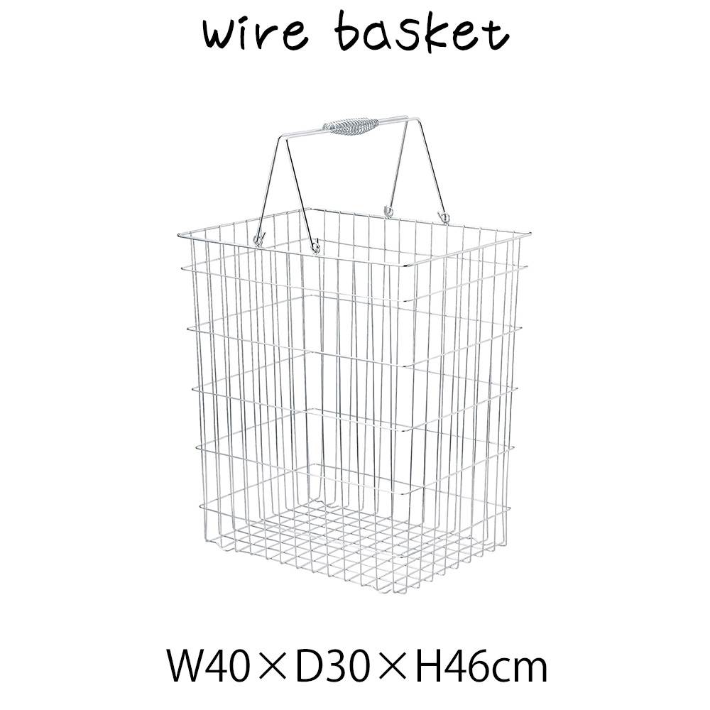 樂天商城 - ワイヤー バスケット カゴ 籠 小物入れ ワイヤー 持ち手付き ハンドル付き 軽量 深型 角型 スクエア 四角 長方形 ディスプレイ用 店舗什器 店舗用 陳列 シンプル おしゃれ パン屋 雑貨屋 レストラン カフェ 店 小物整理