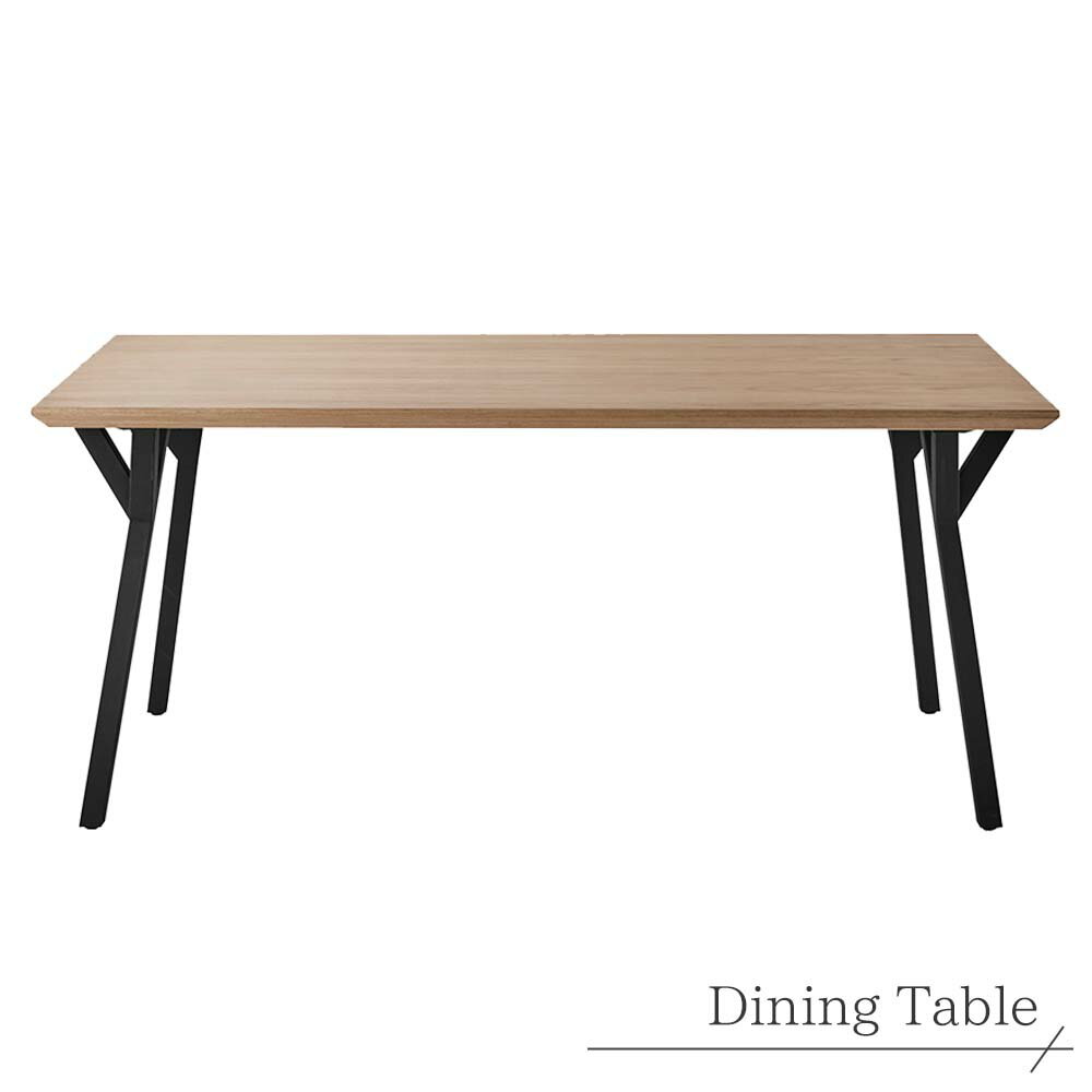 樂天商城 - ダイニングテーブル 食卓 テーブル 木製 ウッド ブラックスチール ホワイトオーク 幅160 奥行き85 高さ70 高品質 丈夫 長持ち 高級 業務用家具メーカー インテリア おしゃれ お洒落 新築 モデルルーム モデルハウス hmdy
