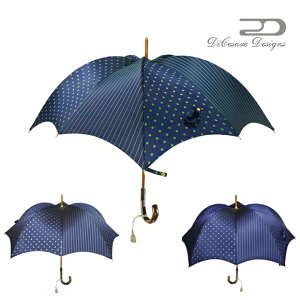 雨傘 レディース DiCesare Designs ディチェザレ デザイン リズム パンプキン ラフィネ 傘 かさ カサ umbrella 婦人傘 デザイン傘 長傘 おしゃれ かわいい デザイン 女性用 婦人用 贈り物 プレゼント エレガント ドット 水玉 ストライプ パンプキン型 お洒